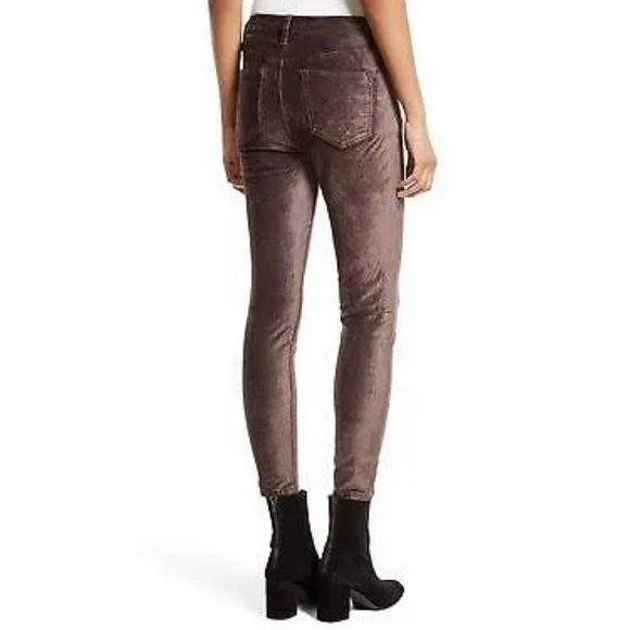 FREE PEOPLE Cyndi High Rise Stretch Velvet Pants - Picture 5 of 10